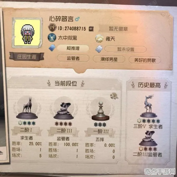《第五人格》技能加点-S2赛季全平台适配-跨平台联机-模拟经营-隐藏成就获取