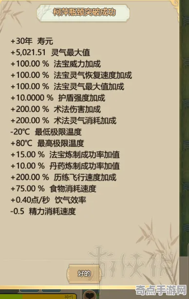 《了不起的修仙模拟器》宠物培养-今日热修V1.2-抖音小游戏-云游戏-天赋加点方案